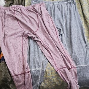 Free People Gray and Pink Lounge Pants